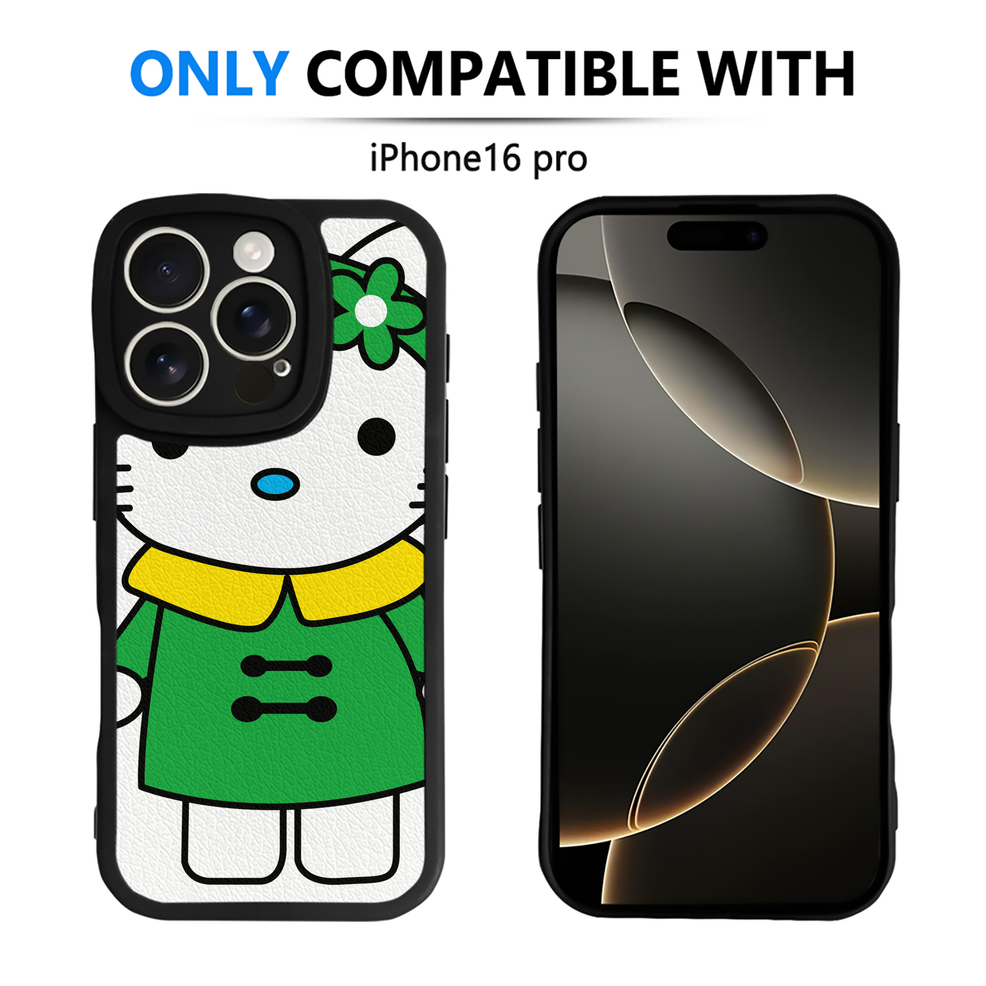 （画像用） Hello Kitty ハローキティ 【iPhone 16シリーズ対応】シリコンスマホケース（レザー調） 材質：シリコン